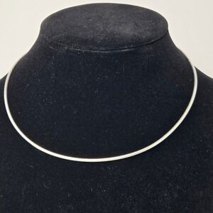 Milor Italy Sterling Silver Omega Snake Chain Necklace Lobster Clasp 17" 2mm 16g